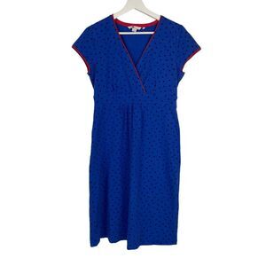 Boden Polka Dot Jersey Day Dress size 8R